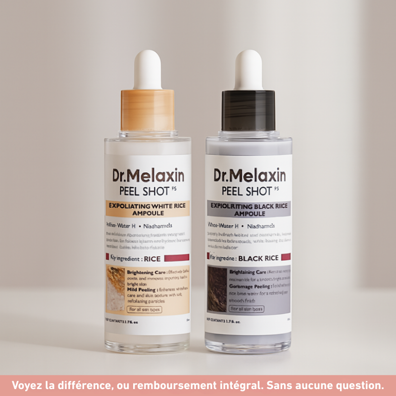 Dermiqo™ Duo Exfoliant au Riz – Lisse, Illumine & Rafraîchit Instantanément Votre Peau